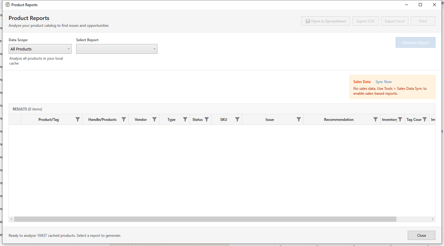 Product Reports